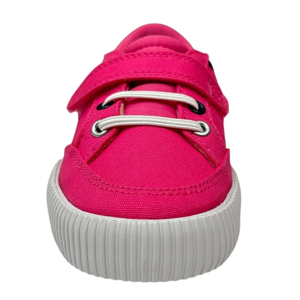 Sperry Toddler Girls Slip-on Canvas Shoes Size 8 Pink Casual Lightweight Comfort